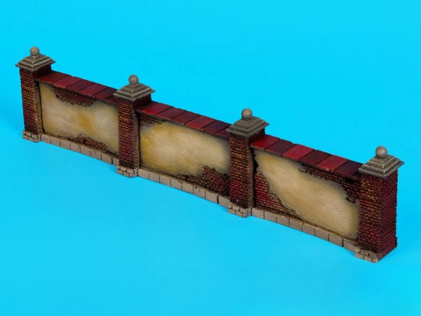 1/35 Medieval Castle Wall Fortification, Resin Model Terrain Kit, Unpainted