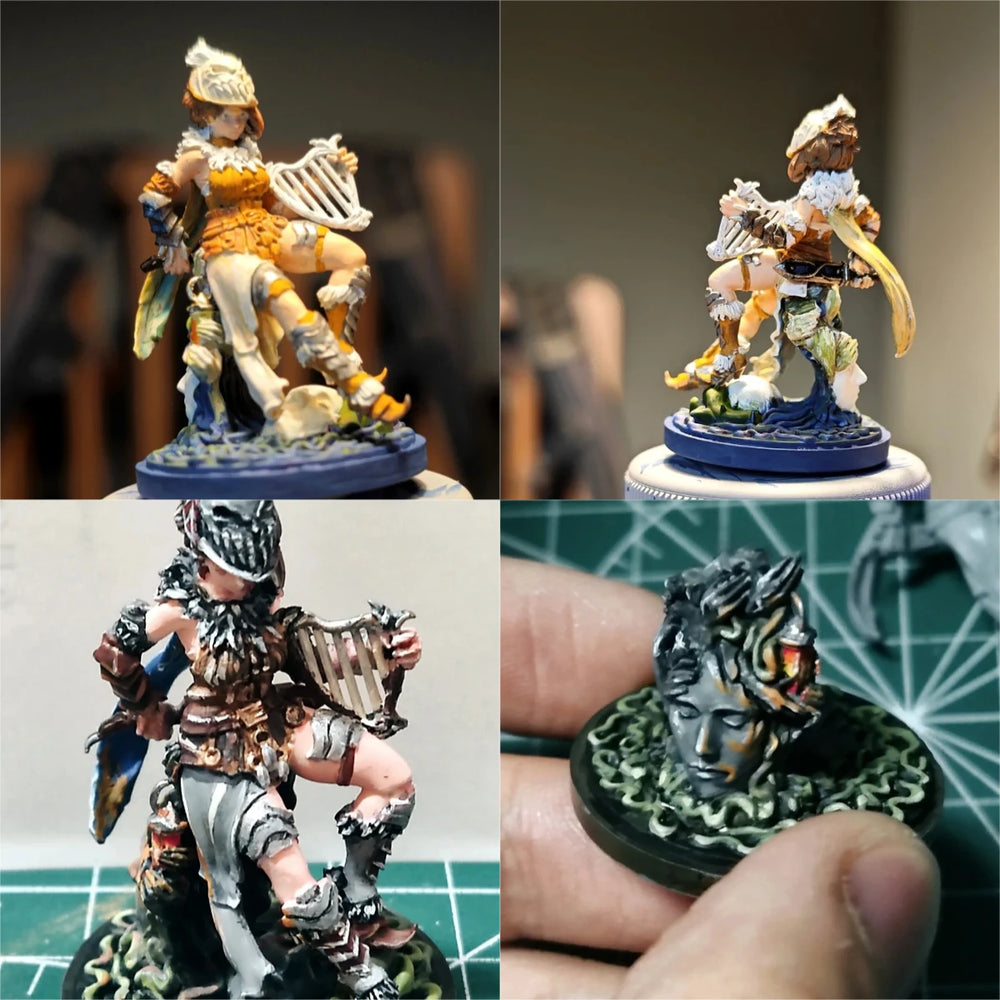 30mm Winged Fantasy Female Warrior, Resin Model Figure Kit, Fantasy Theme, Unassembled and Unpainted