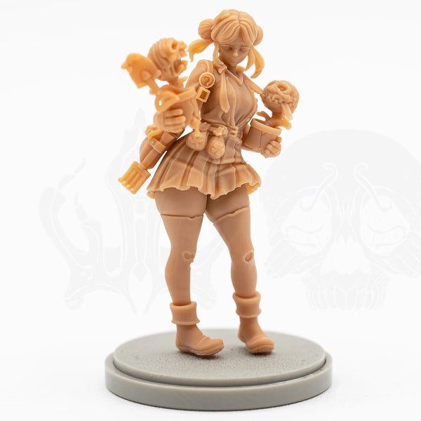 38mm Female Herb Gatherer, Resin Model Figure Kit, Fantasy Theme, Unassembled and Unpainted
