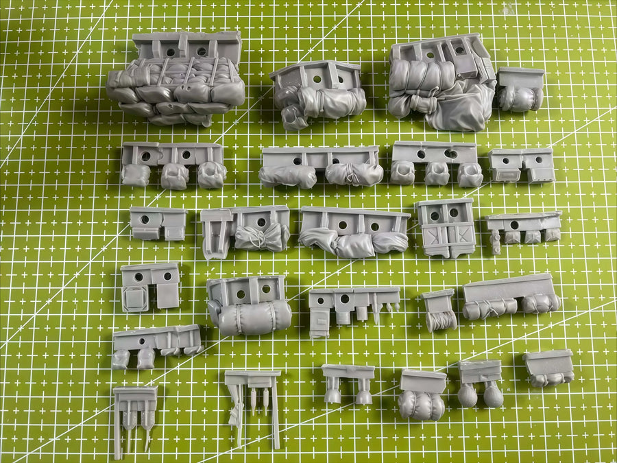WWII US M8 Greyhound Armored Car with Stowage 1/35 Resin Vehicle Kit - resin model view 2