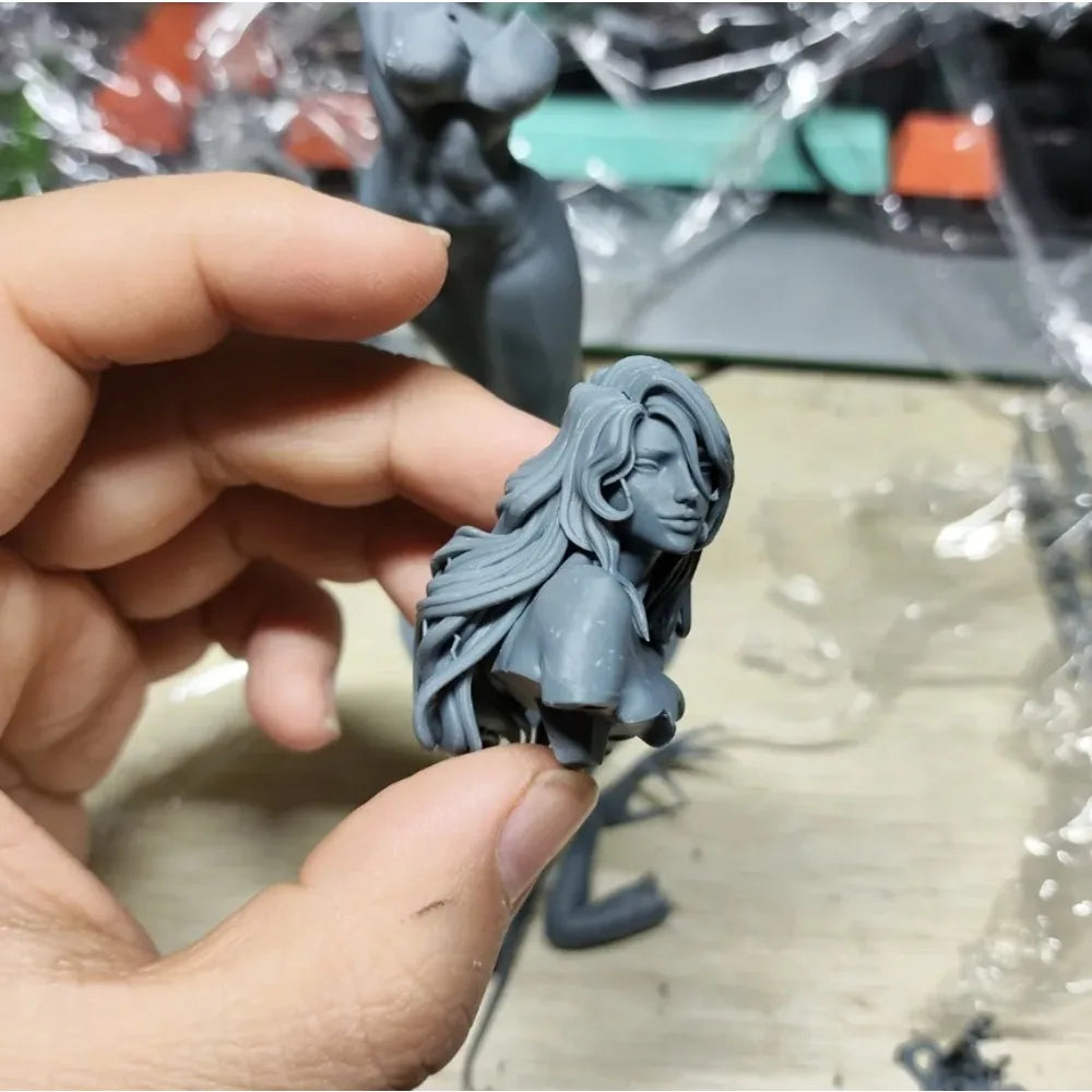 150mm Female Pin-up, Resin Model Figure Kit, Unassembled and Unpainted