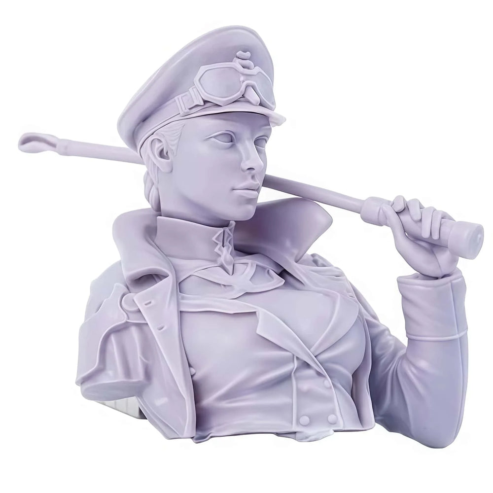 1/12 Steampunk Female Officer, Resin Model Bust Kit, Unassembled and Unpainted