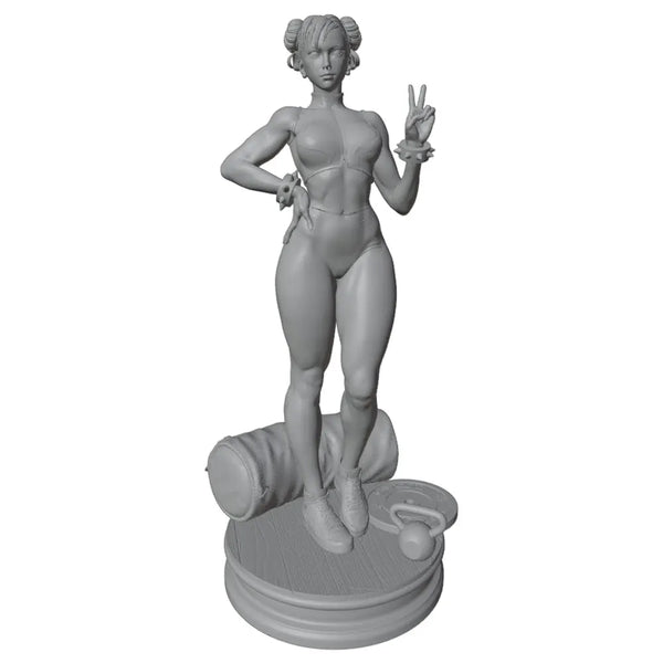 1/24 Fantasy Combat Female, Resin Model Figure Kit, Unassembled and Unpainted