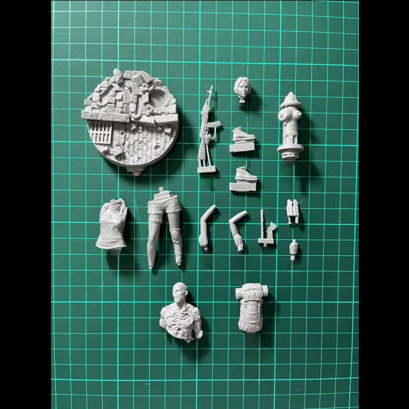 1/20 Modern Female Commando, Resin Model Figure Kit, Unassembled and Unpainted