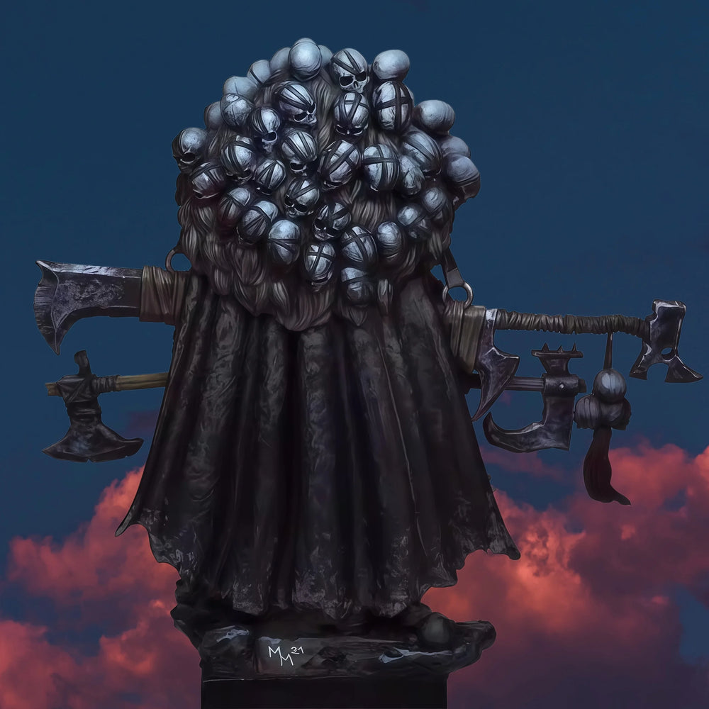 1/24 Skeleton King Warrior, Resin Model Figure Kit, Fantasy Theme, Unassembled and Unpainted