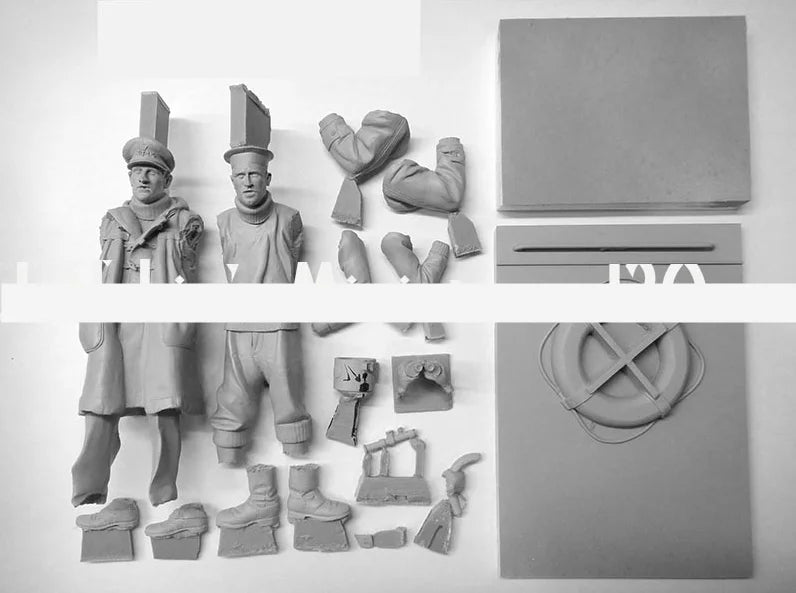 1/16 WWI Set, 5 Figures, Resin Model Figure Kit, Unassembled and Unpainted