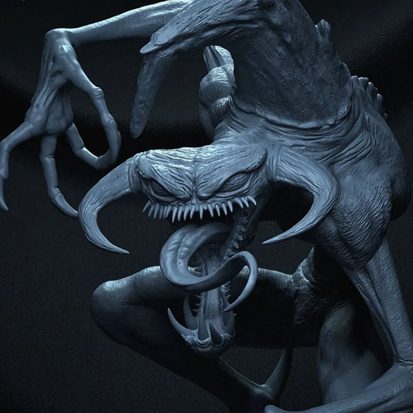 Horror Creature Demon, Resin Model Figure Kit, Fantasy Theme, Unassembled and Unpainted