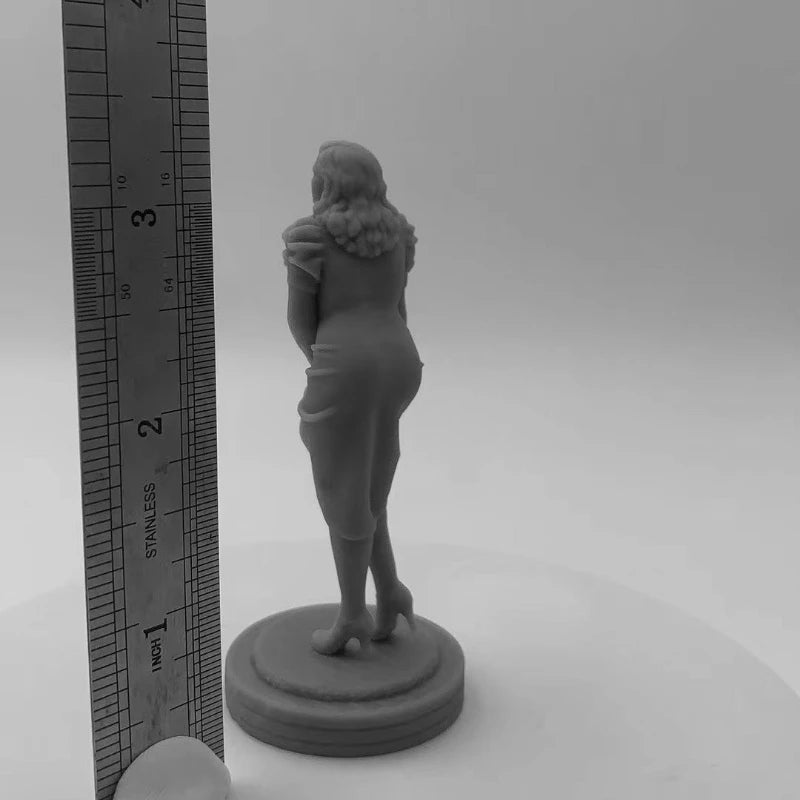 75mm Agent Carter Retro Female, Resin Model Figure Kit, Unassembled and Unpainted