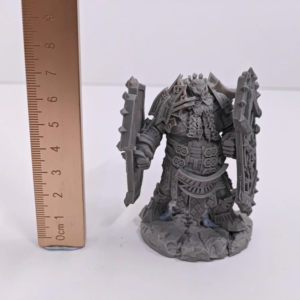 Dwarf Warrior, 4 Figures, Resin Model Figure Kit, Fantasy Theme, Unassembled and Unpainted