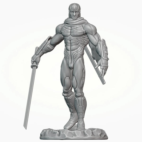 1/24 Ninja Samurai Warrior, Resin Model Figure Kit, Fantasy Theme, Unassembled and Unpainted