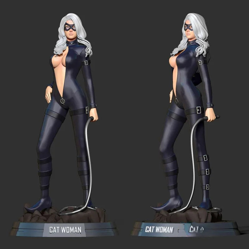 1/24 Female Cat Character, Resin Model Figure Kit, Anime Theme, Unassembled and Unpainted