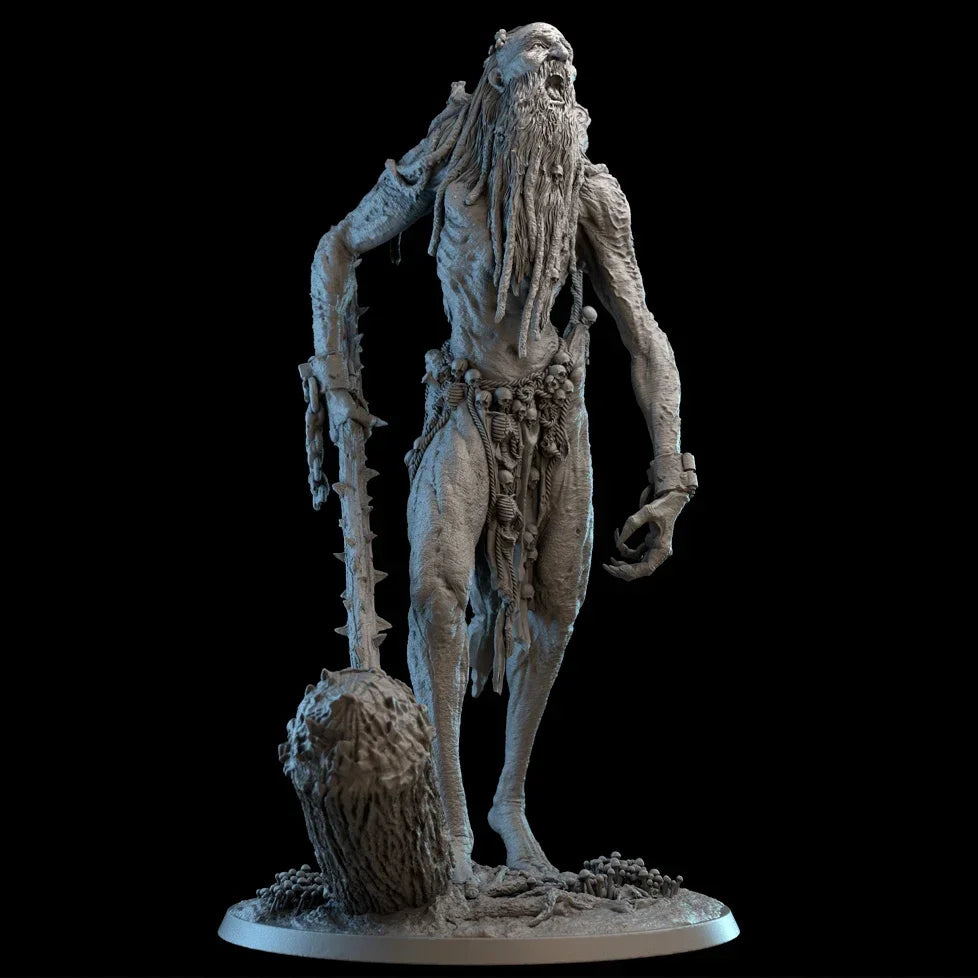 90mm Dark Fantasy Wizard, Resin Model Figure Kit, Fantasy Theme, Unassembled and Unpainted