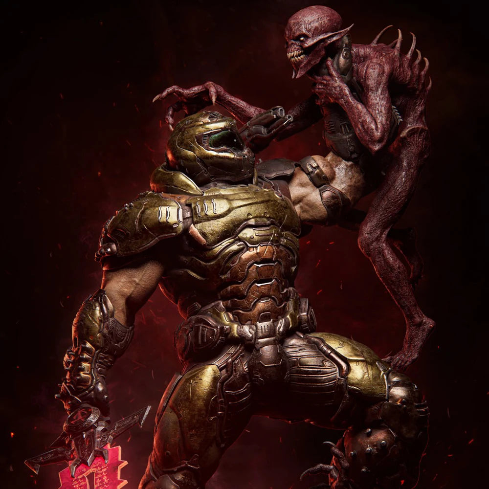 Demonic Warriors, 2 Figures, Resin Model Figure Kit, Fantasy Theme, Unassembled and Unpainted