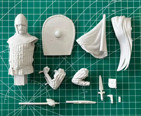 1/12 Ancient Roman Legionary Flag Bearer, Resin Model Bust Kit, Unassembled and Unpainted