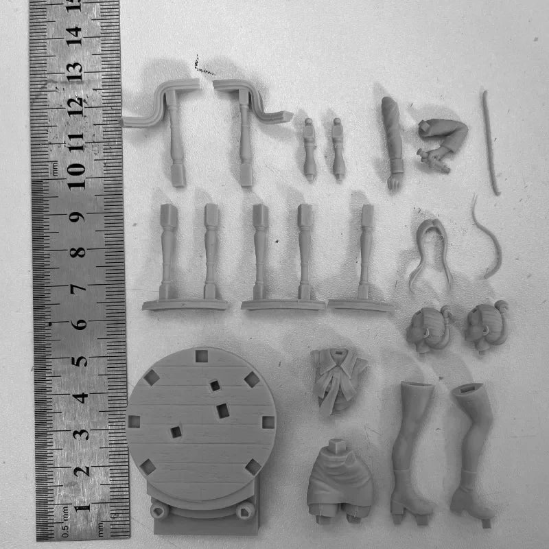 1/24 Girl with Whip, Resin Model Figure Kit, Anime Theme, Unassembled and Unpainted