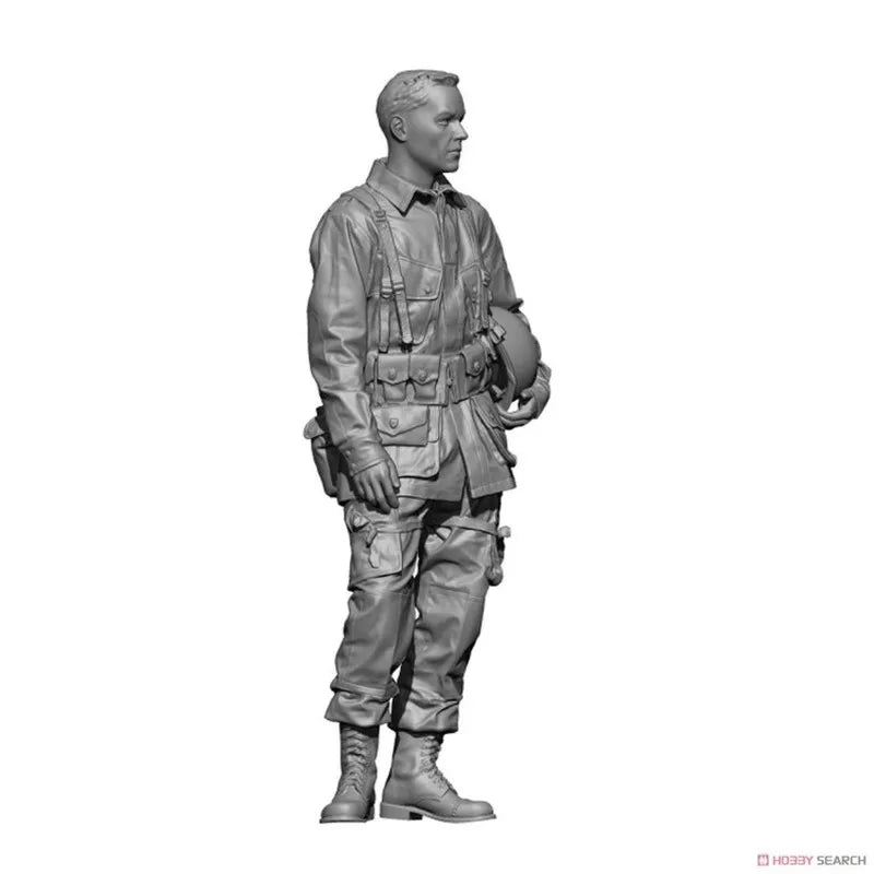 1/35 WWII Allied Paratrooper, Resin Model Figure Kit, Unassembled and Unpainted