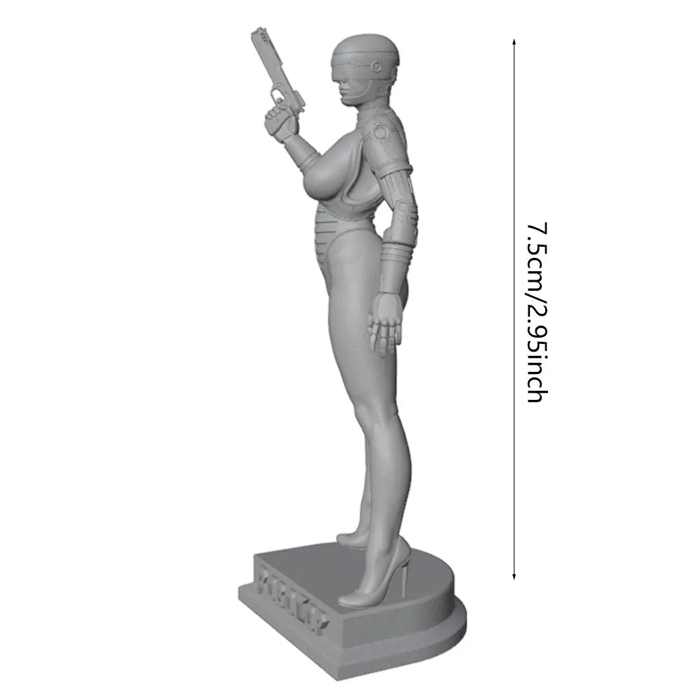 Sci-Fi Female Soldier — 75mm Resin Figure