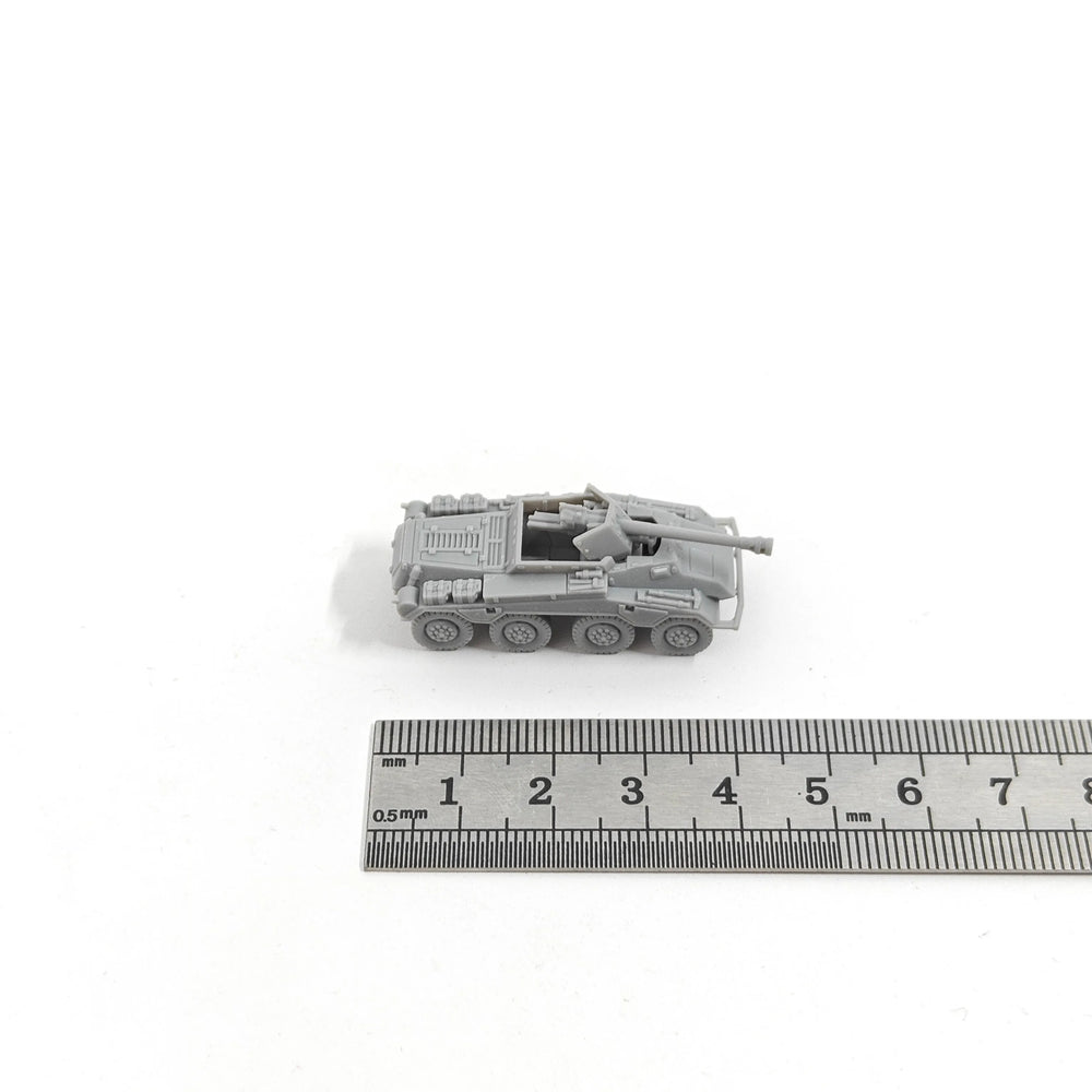 1/144 WWII German Sd.Kfz.234/4 Armored Car, Resin Model Vehicle Kit, Unassembled and Unpainted