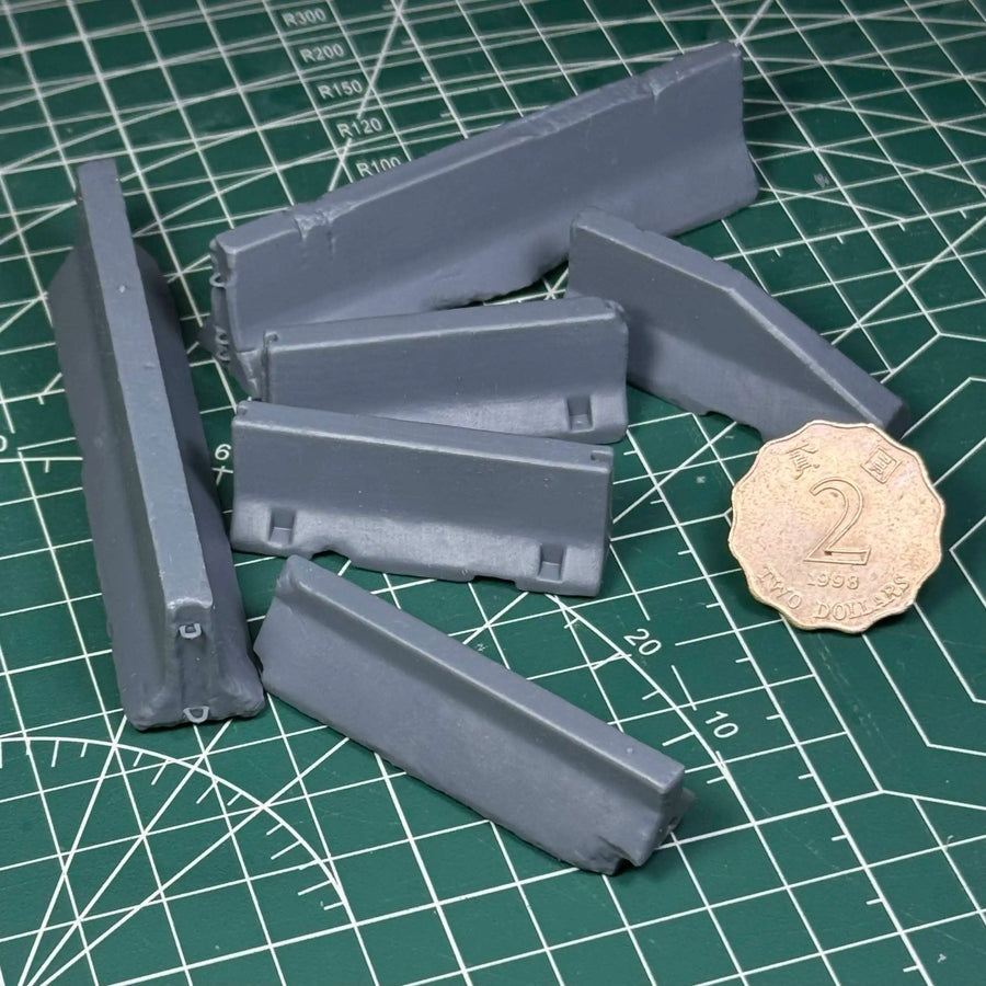 1/35 Model Scene Accessories Modern Road Concrete Pier Colorless and Self Assembled 3D Printing S001