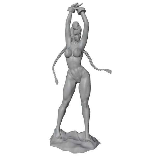 75mm Pin-up Posed Female, Resin Model Figure Kit, Unassembled and Unpainted