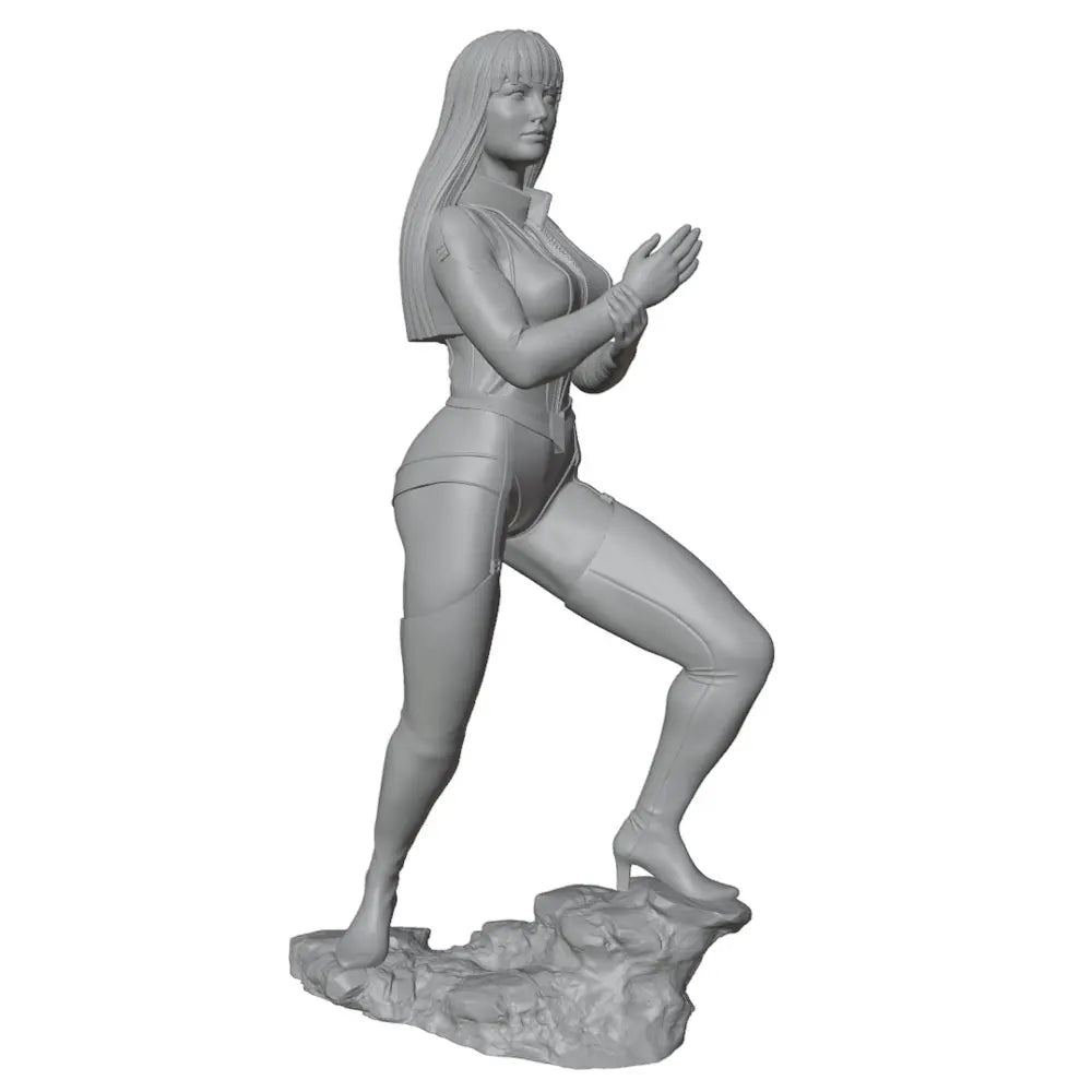 1/24 Stylized Female Pinup, Resin Model Figure Kit, Unassembled and Unpainted