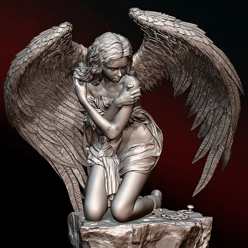 1/24 Angel Girl, Resin Model Figure Kit, Fantasy Theme, Unassembled and Unpainted