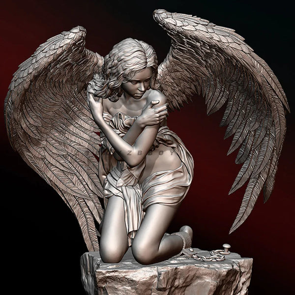 1/24 Angel Girl, Resin Model Figure Kit, Fantasy Theme, Unassembled and Unpainted