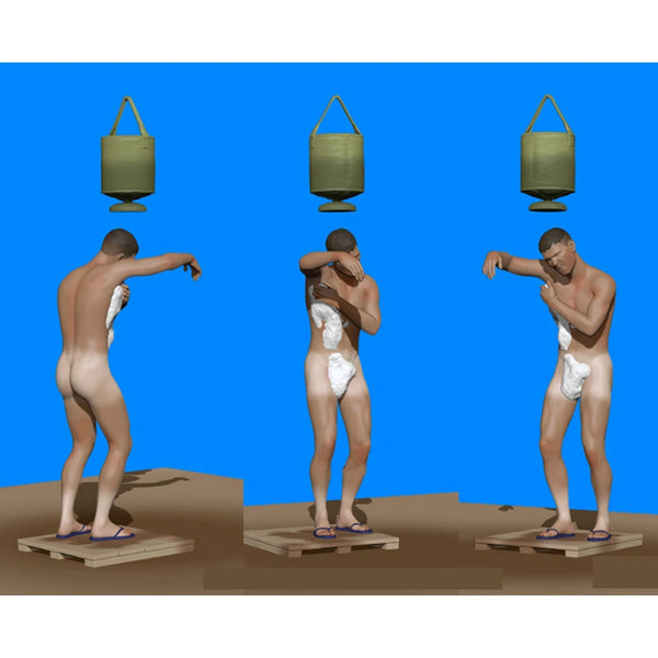 1/35 Vietnam War US Soldier Bathing, Resin Model Figure Kit, Unassembled and Unpainted