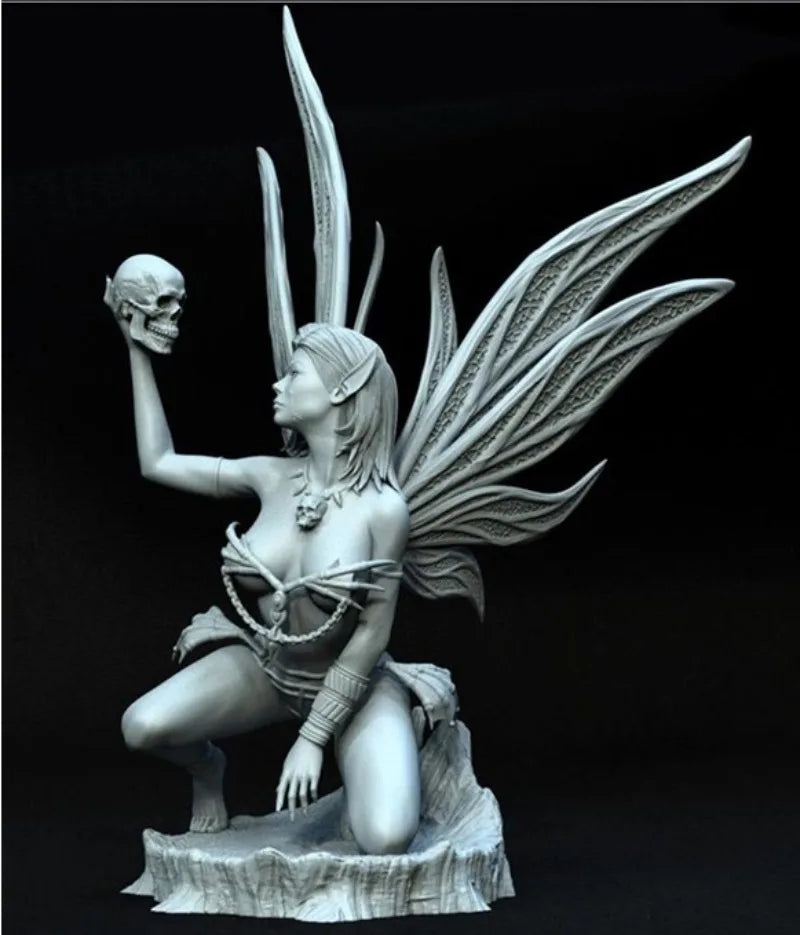 1/24 Dark Fantasy Fairy with Wings, Resin Model Figure Kit, Fantasy Theme, Unassembled and Unpainted