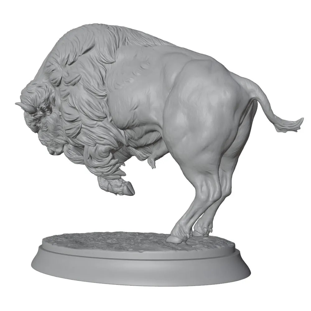 North American Bison, Resin Model Creature Kit, Wildlife Theme, Unassembled and Unpainted