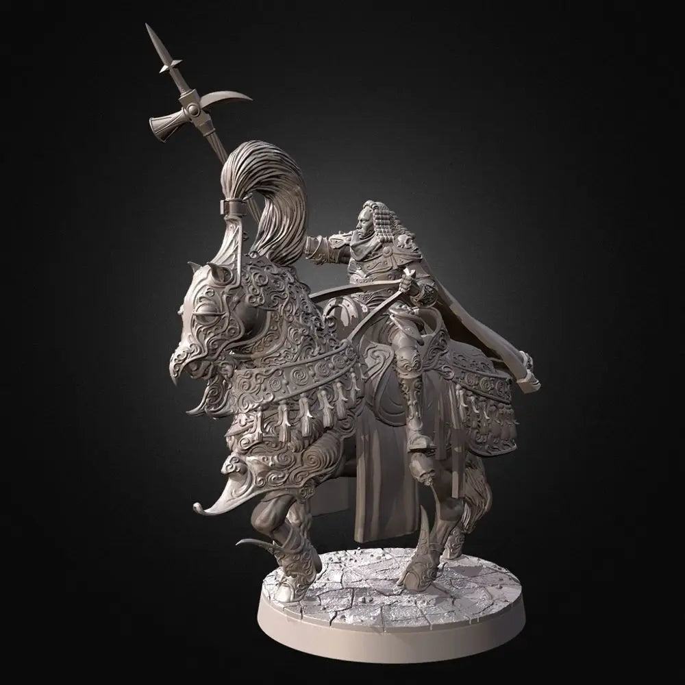 50mm Lord Knight, 4 Figures, Resin Model Figure Kit, Fantasy Theme, Unassembled and Unpainted