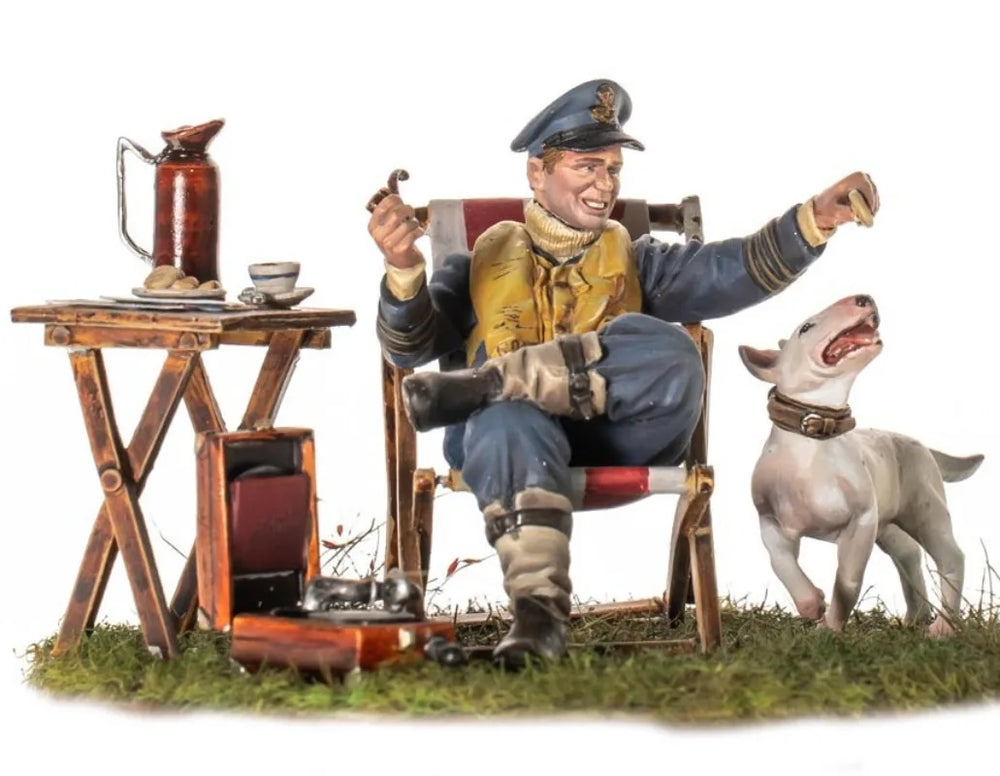 1/32 WWI German Officer, 2 Figures, Resin Model Diorama Kit, Unassembled and Unpainted
