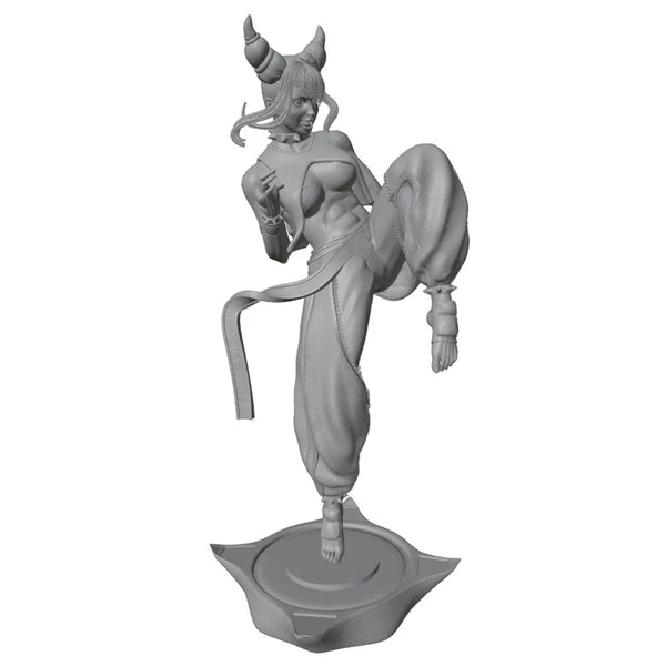 1/24 Demon Female Character, Resin Model Figure Kit, Fantasy Theme, Unassembled and Unpainted
