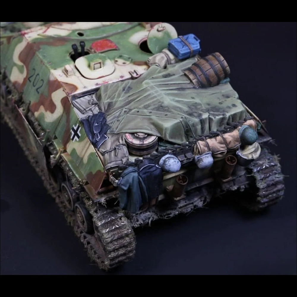 1/35 WWII Tank Accessories, Resin Model Vehicle Kit, Unassembled and Unpainted