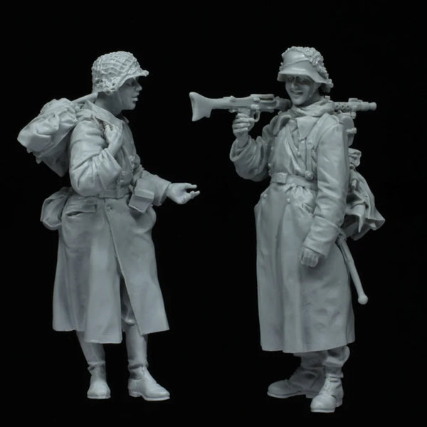 1/35 WWII Italian Alpine Infantry, 4 Figures, Resin Model Figure Kit, Unassembled and Unpainted