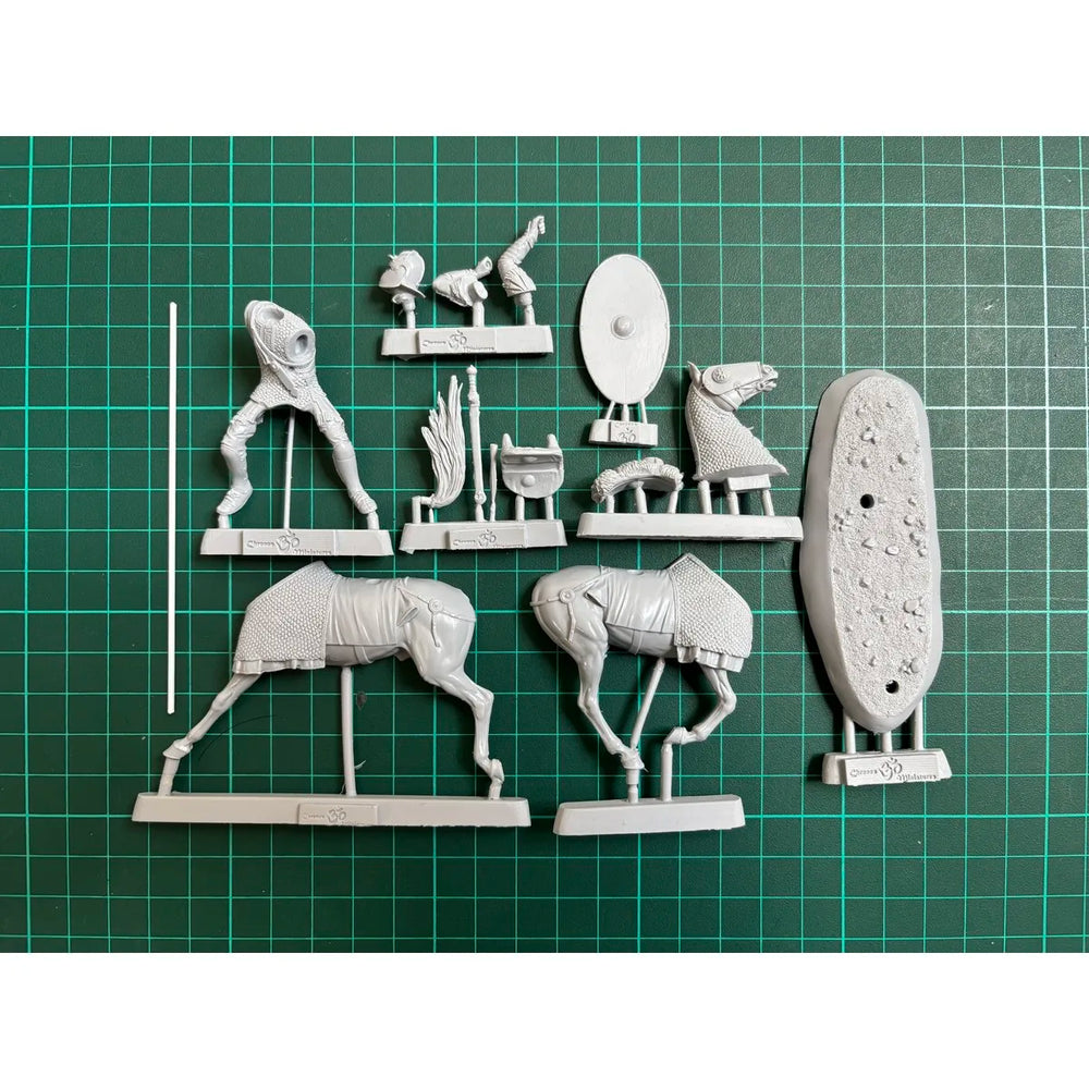 54mm Ancient Roman Cavalry, 5 Figures, Resin Model Figure Kit, Unassembled and Unpainted