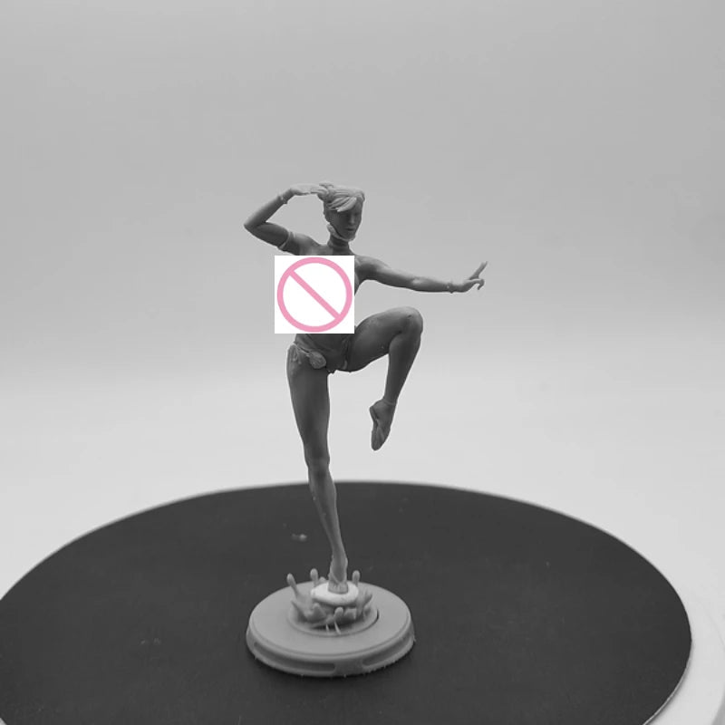 1/24 Game Fighter Character, Resin Model Figure Kit, Anime Theme, Unassembled and Unpainted