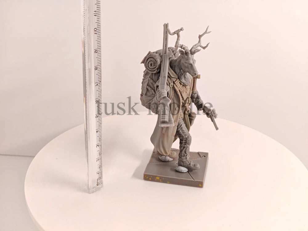 1/24 Stag Knight Warrior, Resin Model Figure Kit, Fantasy Theme, Unassembled and Unpainted