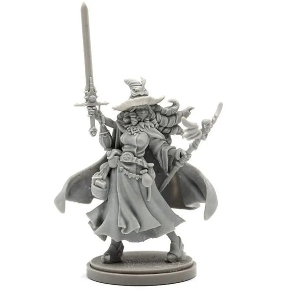 1/48 Battle Mage, Resin Model Figure Kit, Fantasy Theme, Unassembled and Unpainted