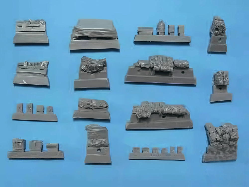 1/72 WWII M3 Half Track Amphibious Vehicle, Resin Model Vehicle Kit, Unassembled and Unpainted