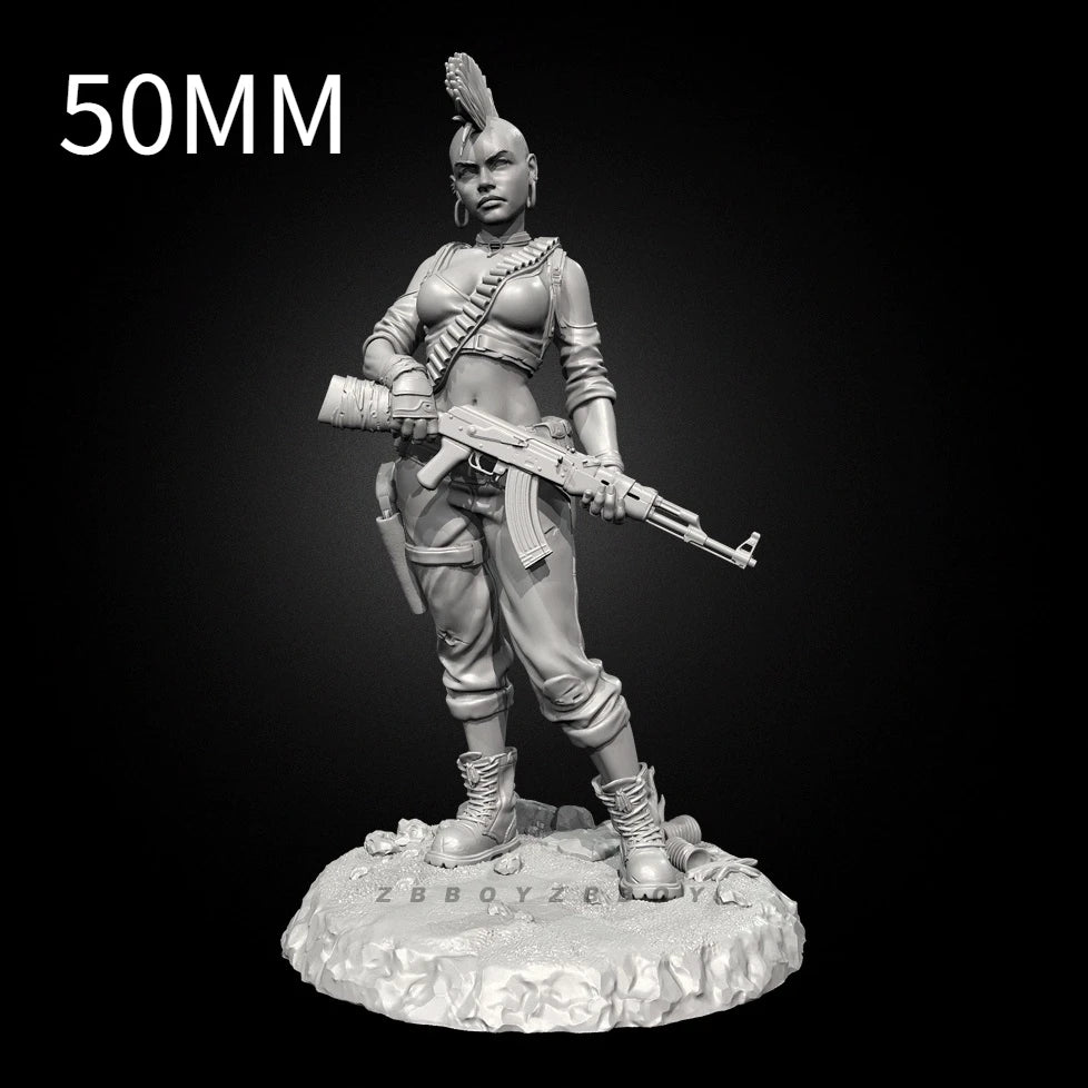 Sci-Fi Female Warrior — 75mm Resin Figure