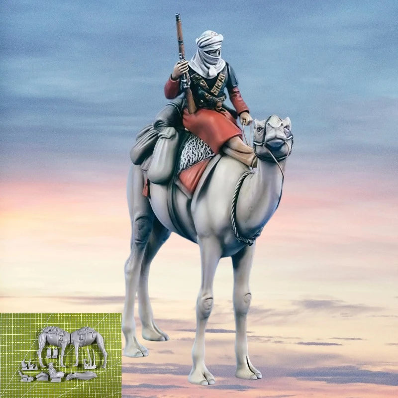 1/35 Ancient Camel Cavalry Warrior, Resin Model Figure Kit, Unassembled and Unpainted
