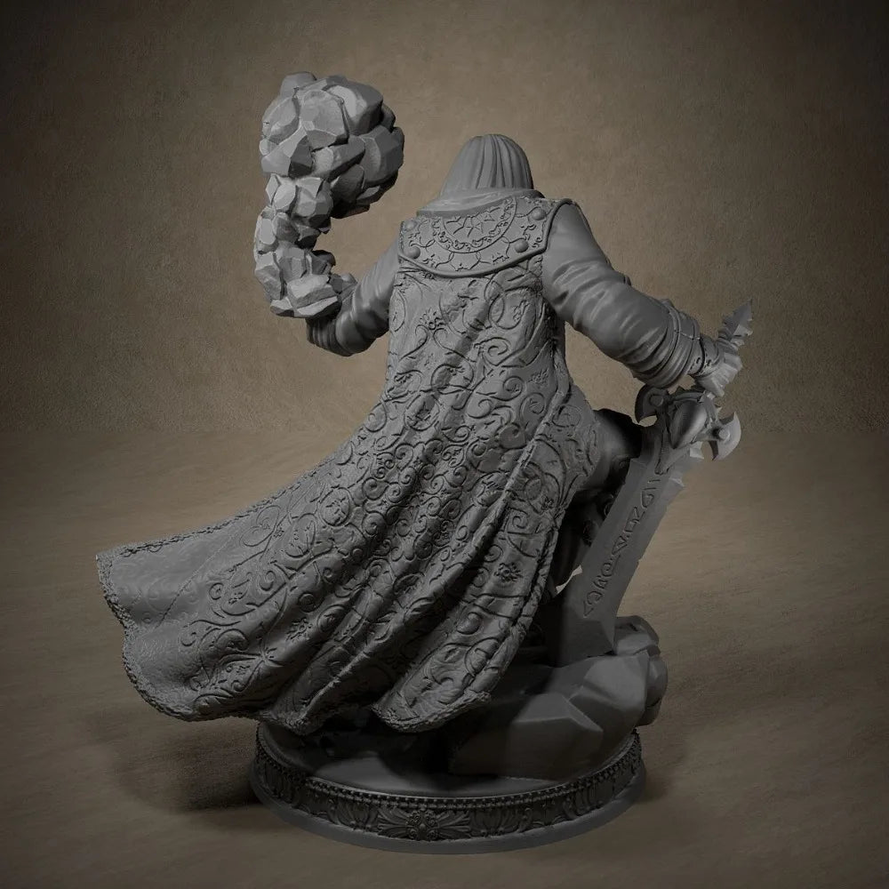 70mm Wizard Dorian, Resin Model Figure Kit, Fantasy Theme, Unassembled and Unpainted