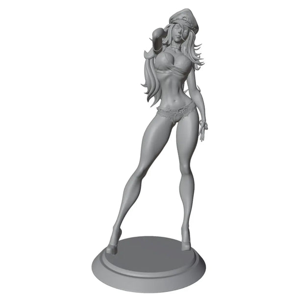 1/24 Military Pinup, Resin Model Figure Kit, Unassembled and Unpainted