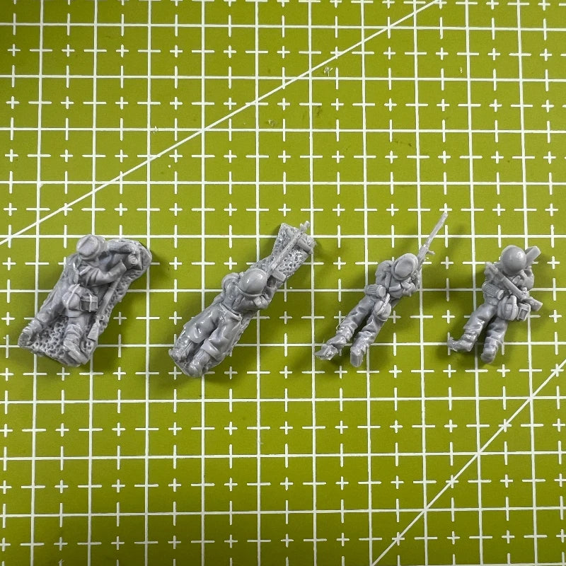1/72 Modern Jungle Infantry, 6 Figures, Resin Model Figure Kit, Unassembled and Unpainted