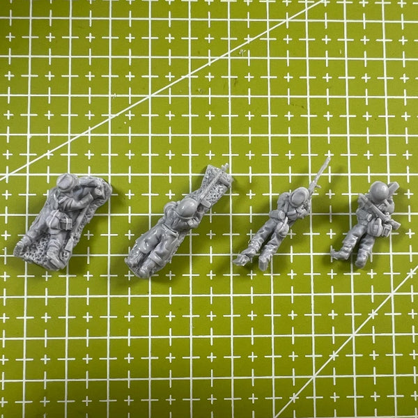 1/72 Modern Jungle Infantry, 6 Figures, Resin Model Figure Kit, Unassembled and Unpainted