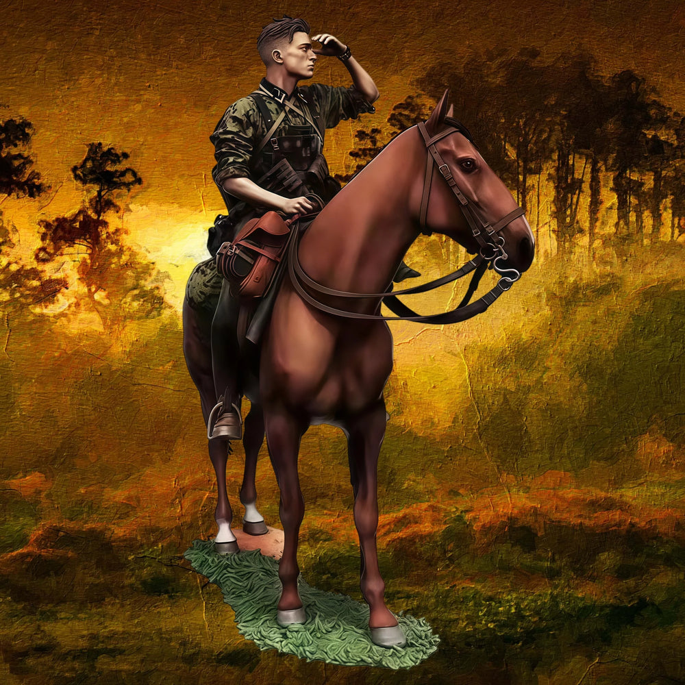 1/35 Modern Cavalry Soldiers, Resin Model Figure Kit, Unassembled and Unpainted