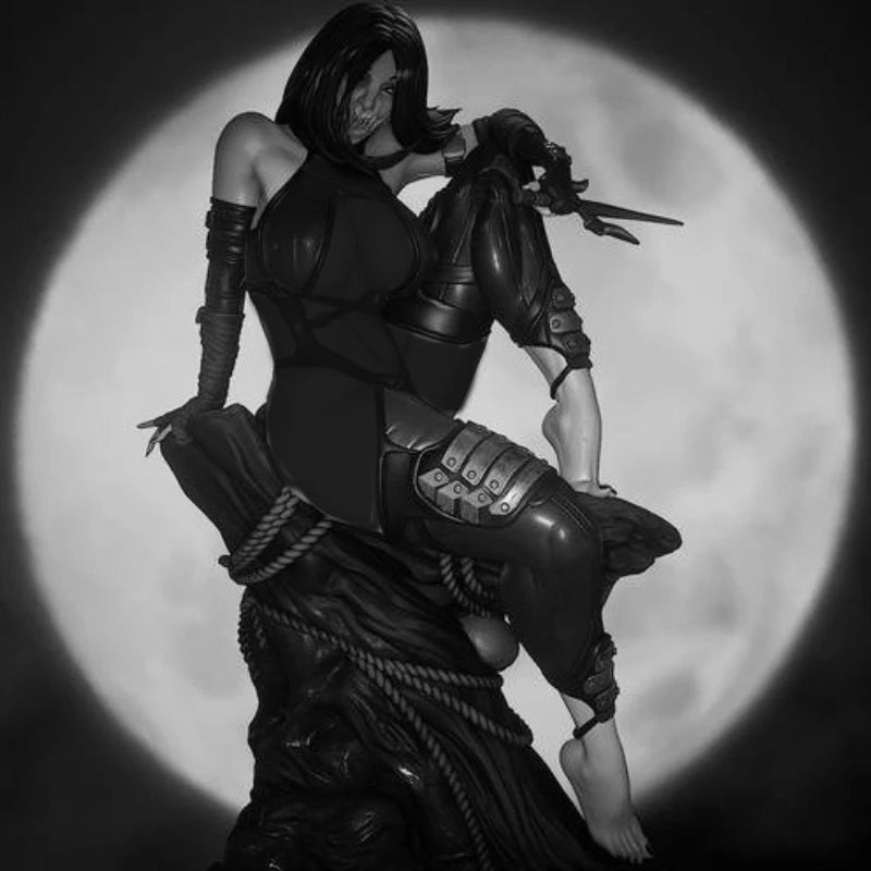 1/24 Dark Fantasy Kunoichi, Resin Model Figure Kit, Fantasy Theme, Unassembled and Unpainted