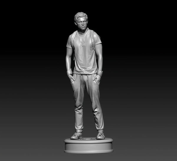 75mm Modern Civilian Male, Resin Model Figure Kit, Historical Theme, Unassembled and Unpainted