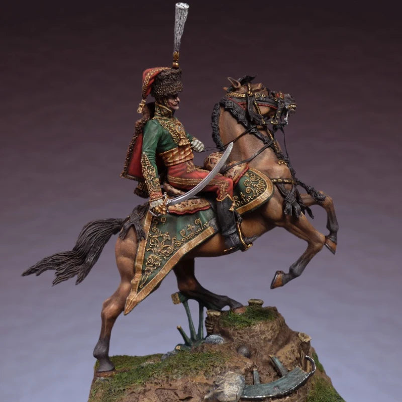 1/32 Napoleonic Cavalry General, Resin Model Figure Kit, Unassembled and Unpainted